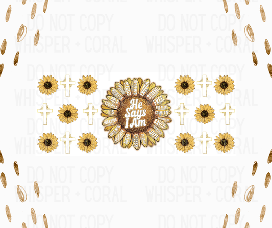 Wrap #99 He Says I Am Sunflower