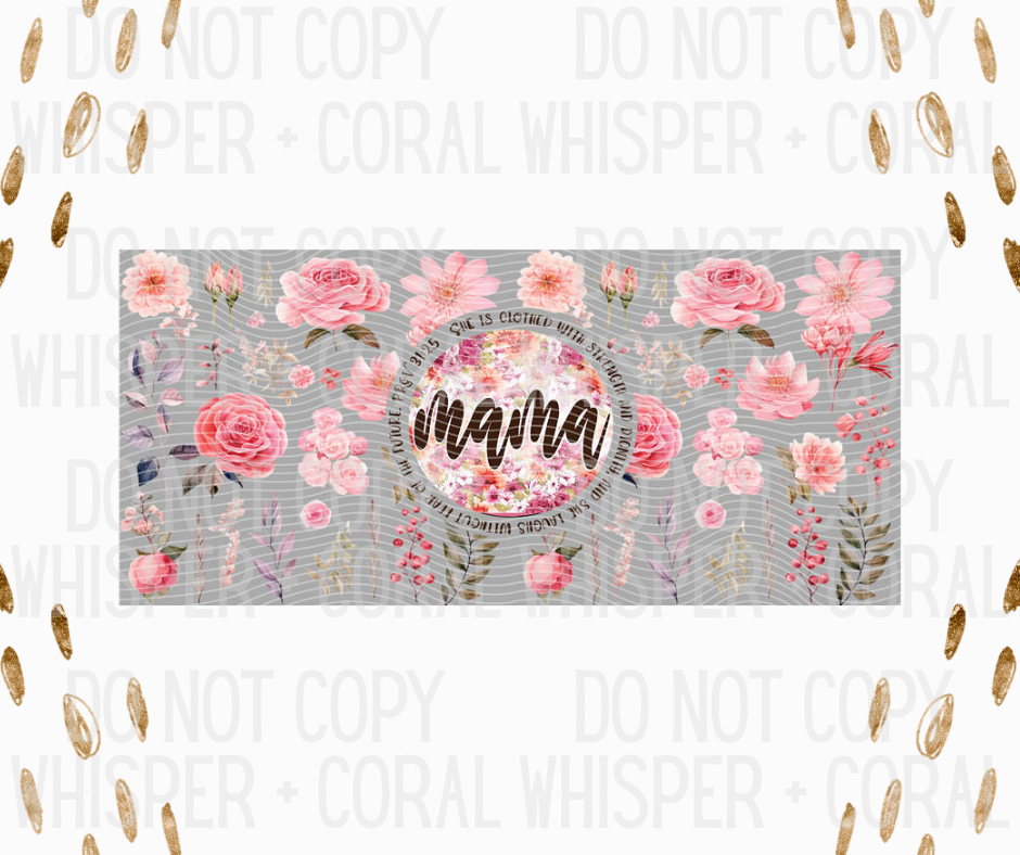 Wrap #33 Pink Mama - She Is Clothed With Strength