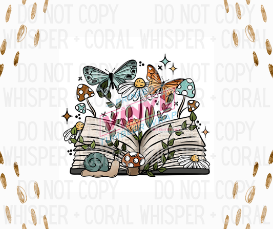 Decal #1268 Cottagecore Book