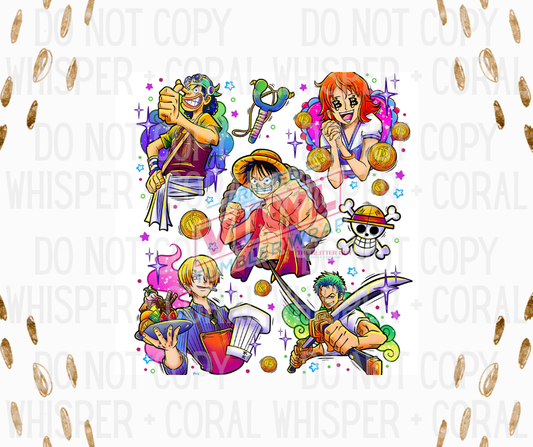 Decal #1283 Straw Hats