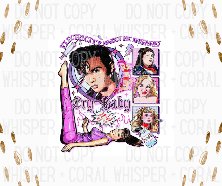 Decal #1287 Cry Baby