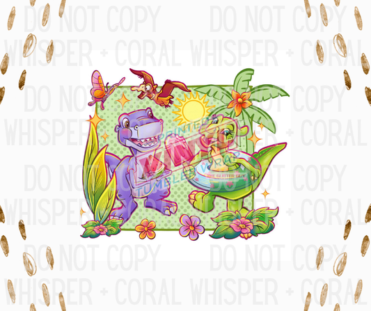 Decal #1302 Chomper, Ducky + Petrie