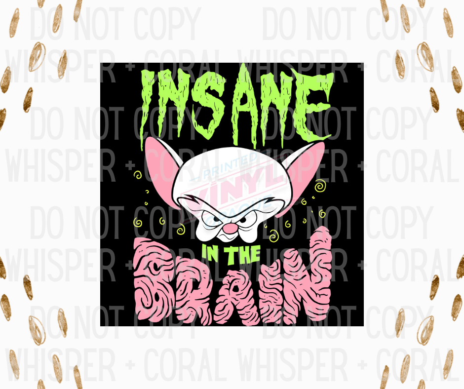 Decal #1304 Insane In The Brain