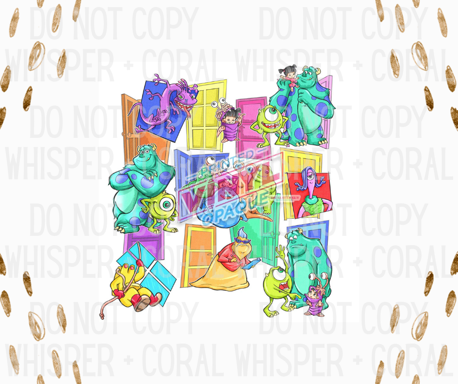 Decal #1306 Monster Doors