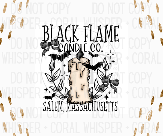 Decal #1348 Black Flame Candle Co.