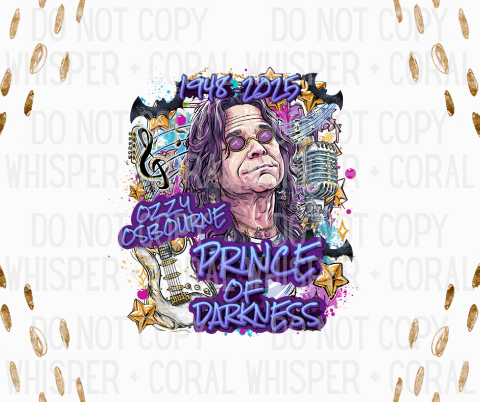 Decal #A-B26 In Memory of Ozzy