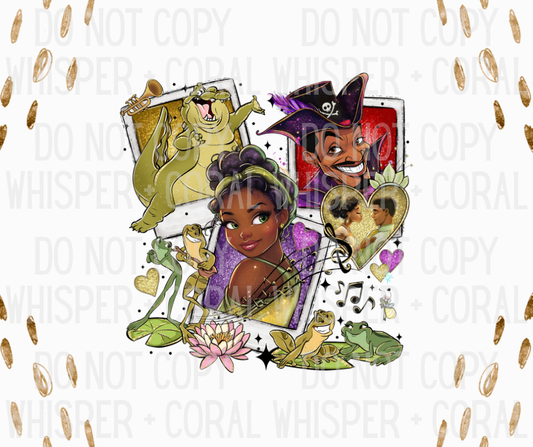 Decal #A-B28 Frog Princess Polaroid