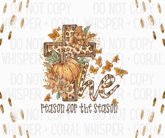 Decal #A-F17 Leopard The Reason For The Season