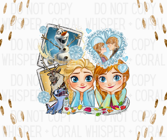 Decal #A-F22 Ice Sisters Polaroid