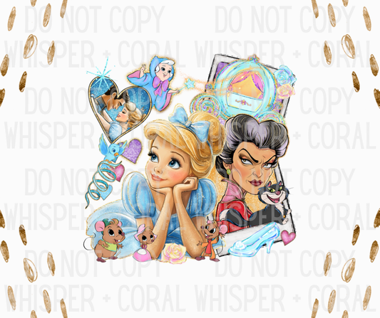 Decal #A-F24 Glass Slipper Polaroid