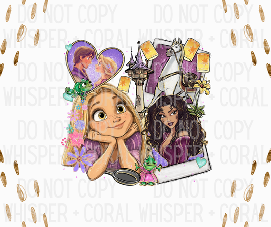 Decal #A-F25 Tower Princess Polaroid