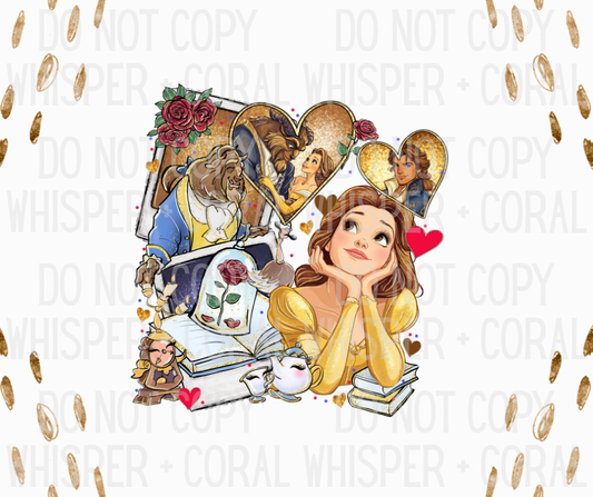 Decal #A-F27 Beauty Princess Polaroid