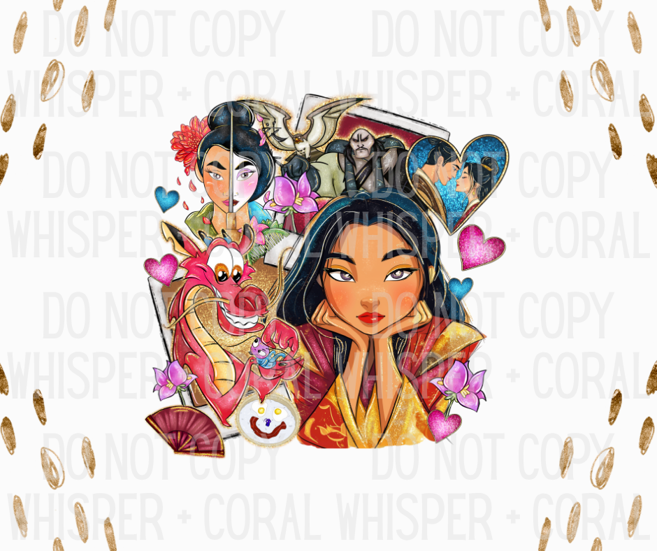 Decal #A-F29 Warrior Princess Polaroid