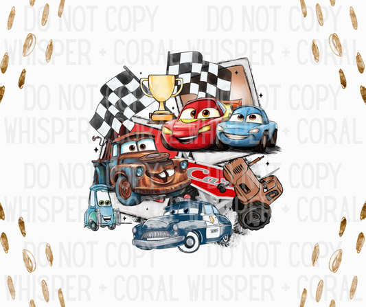 Decal #A-F31 Cars Polaroid