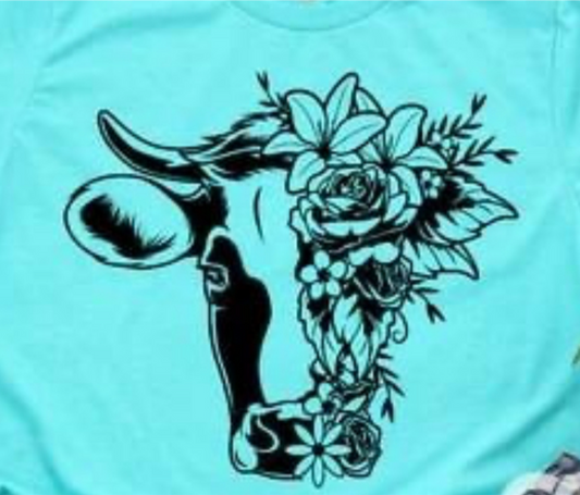 Floral Cow