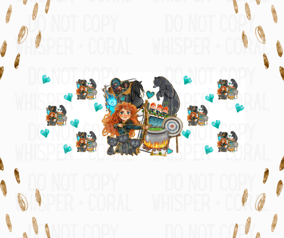 Wrap #105 Scottish Princess Polaroid