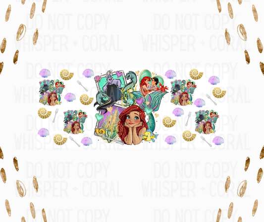 Wrap #121 Mermaid Princess Polaroid