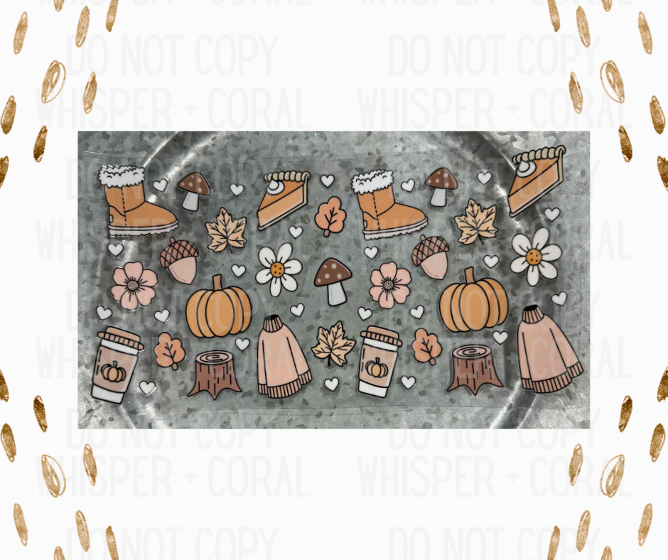 Wrap #66 Pumpkin Pie, Acorns, Sweater Fall Collage