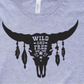 Wild And Free Bull Skull