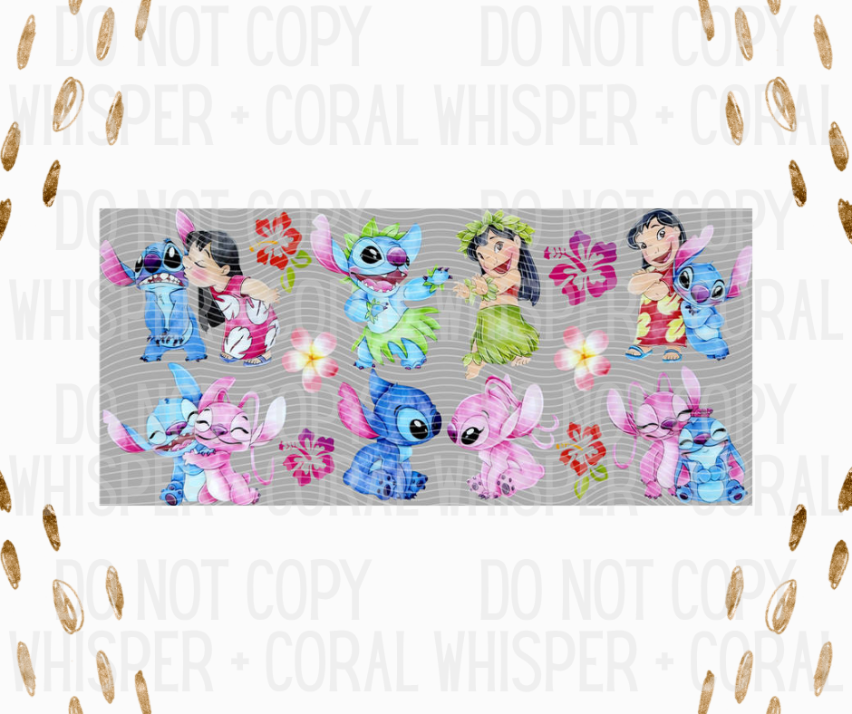 Wrap #15 Blue Hawiian Monsters + Friends