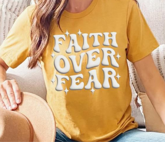 Faith Over Fear - Puff Print