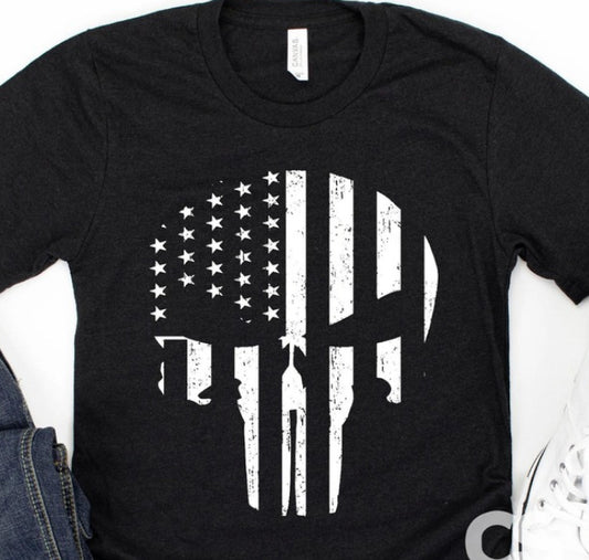 American Flag Punisher Skull