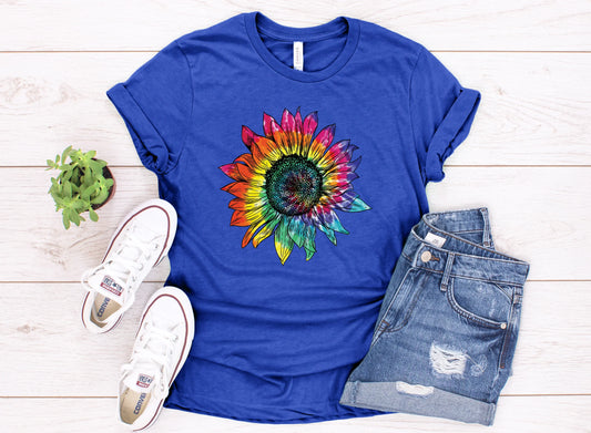 Tie Dye Sunflower