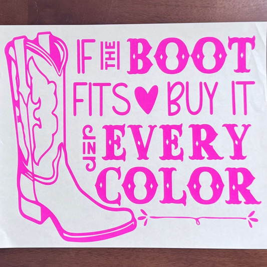 If The Boot Fits Buy It