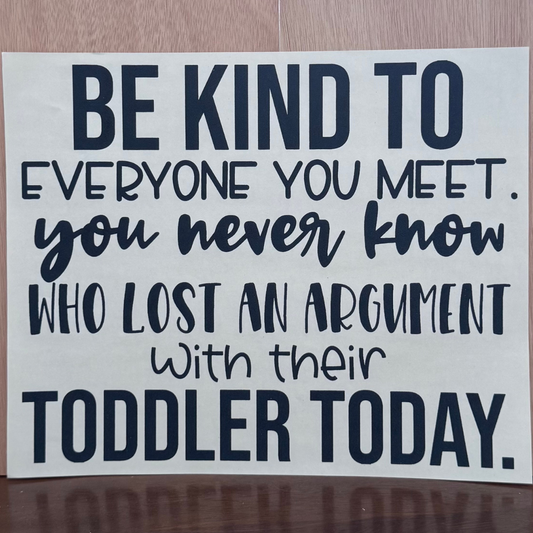 Be Kind Toddler
