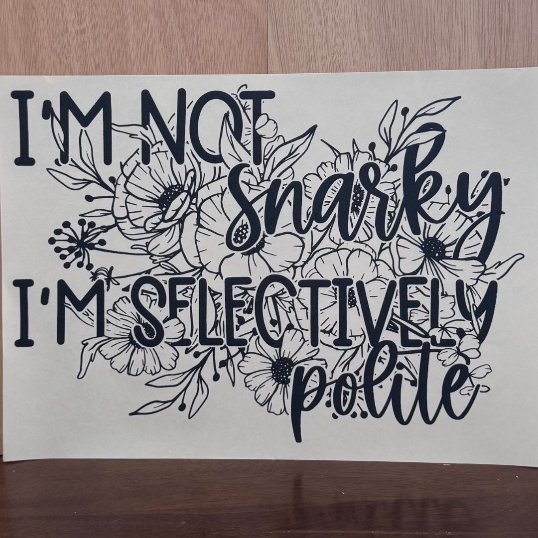 I'm Not Snarky
