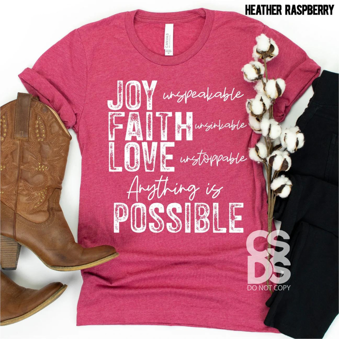 Joy Faith Love
