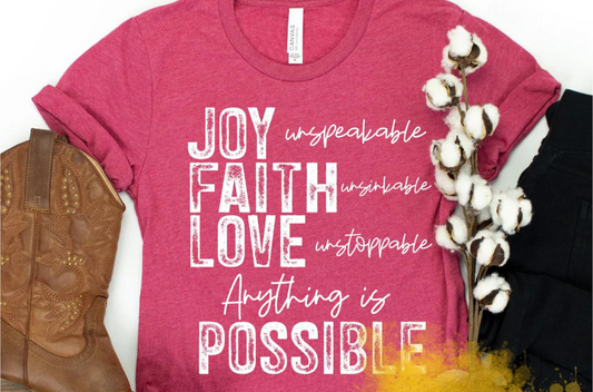 Joy Faith Love