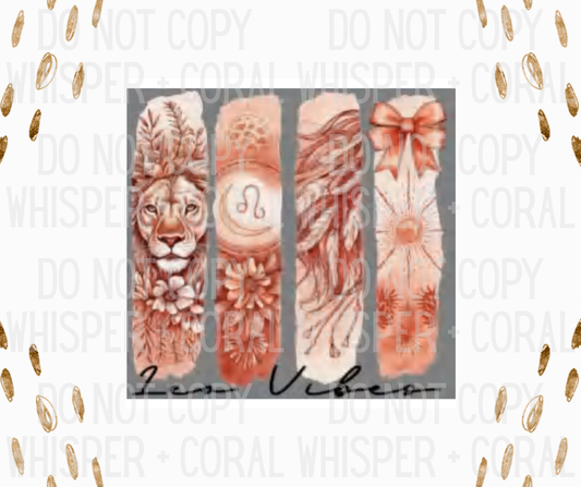 Decal #A-B4 Leo Vibes Bow Design