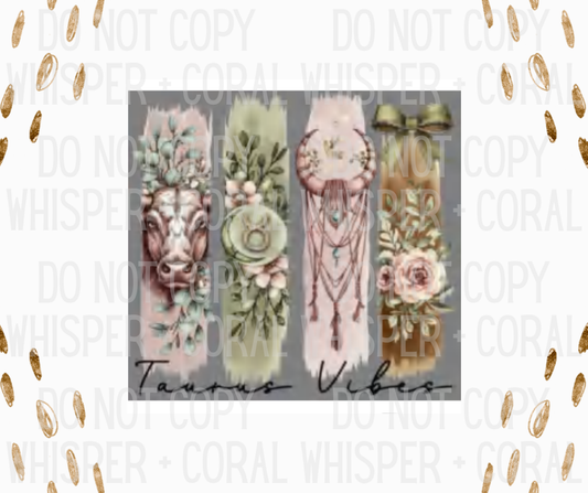 Decal #A-B6 Taurus Vibes Bow Design