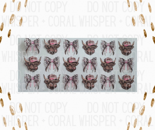 Wrap #143 Howdy Highland Cow