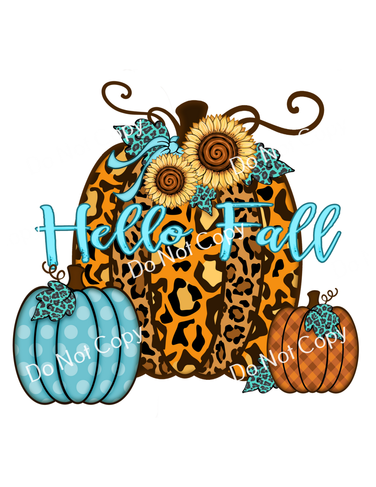 Hello Fall Pumpkin Trio