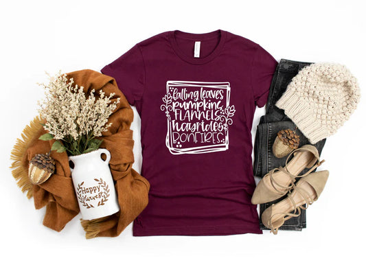 Falling Leaves Flannels Bonfires