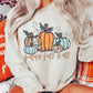 Happy Fall Y'all Blue/Orange Pumpkins