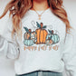 Happy Fall Y'all Blue/Orange Pumpkins